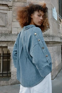 Z1975 WIDE SLEEVE DENIM SHIRT