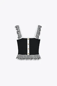 TOP CÔTELÉ TRICOT