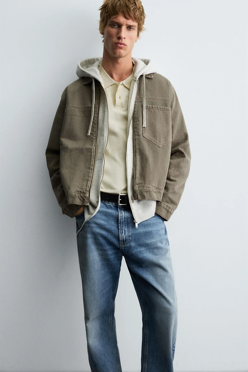SURCHEMISE EN DENIM ZIPPÉE