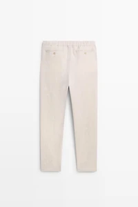 100% linen jogger fit pants