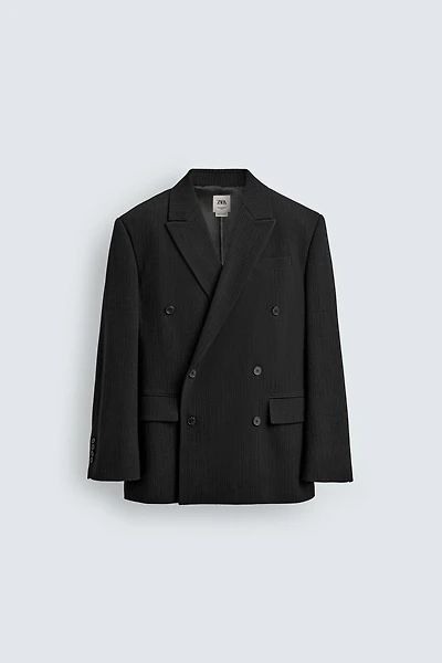 LIMITED EDITION DOUBLE BREASTED PINSTRIPE SUIT BLAZER