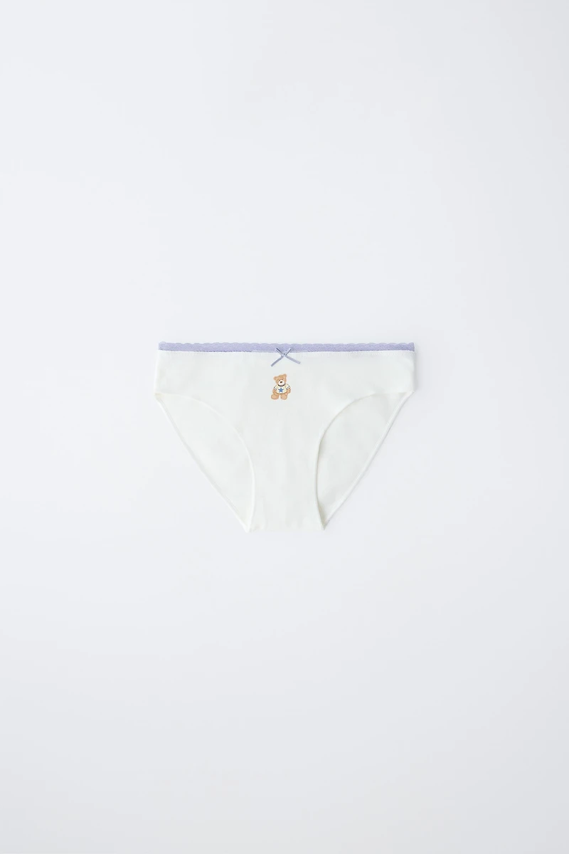 6-14 ANS/ LOT DE SIX CULOTTES OURS