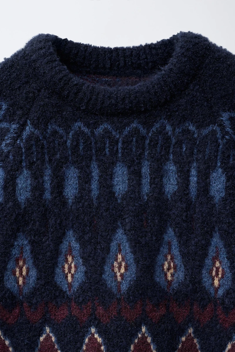 JACQUARD KNIT SWEATER