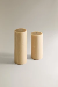 LONG CYLINDRICAL DECORATIVE CANDLE