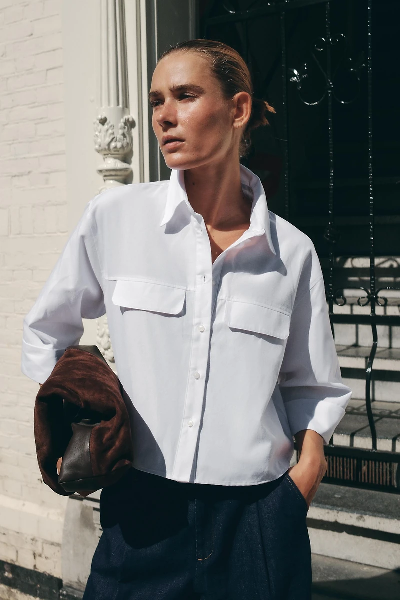 CHEMISE OXFORD COURTE