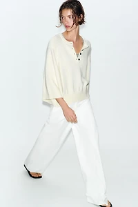 WIDE SLEEVE KNIT JUMPER