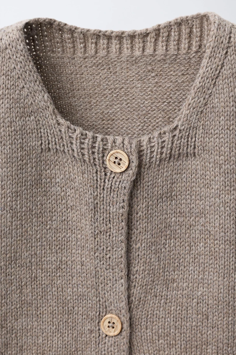 WOOL BLEND KNIT VEST