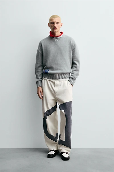 CHAMPION ® X ZARA CONTRAST LOGO PANTS