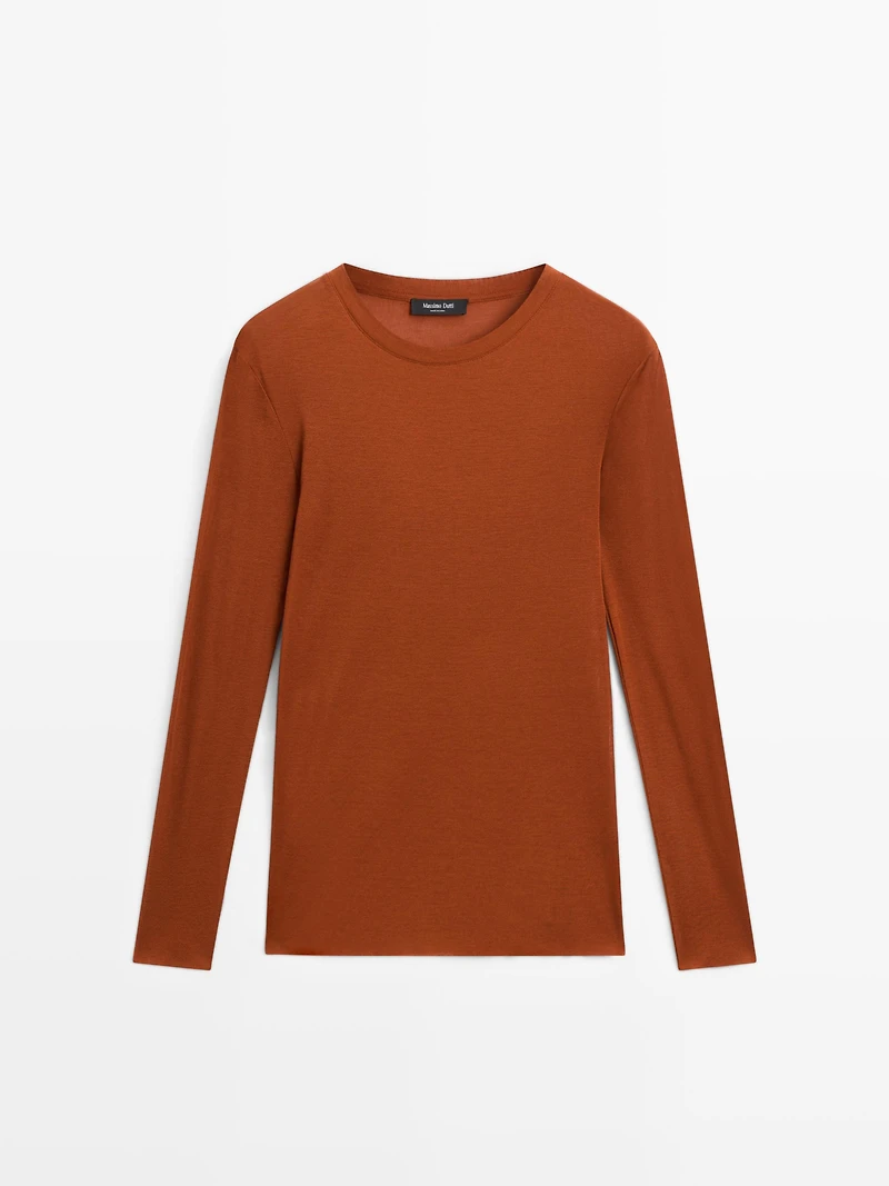 T-shirt léger regular fit à manches longues