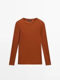 T-shirt léger regular fit à manches longues