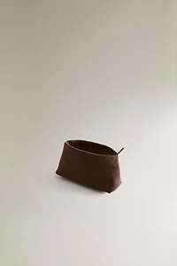 PETITE TROUSSE DE TOILETTE CROÛTE DE CUIR