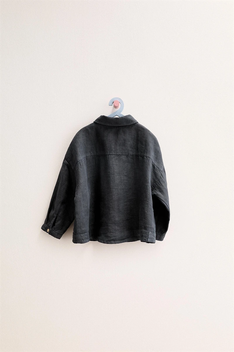 ZARA TIMELESS - 100% LINEN OVERSHIRT