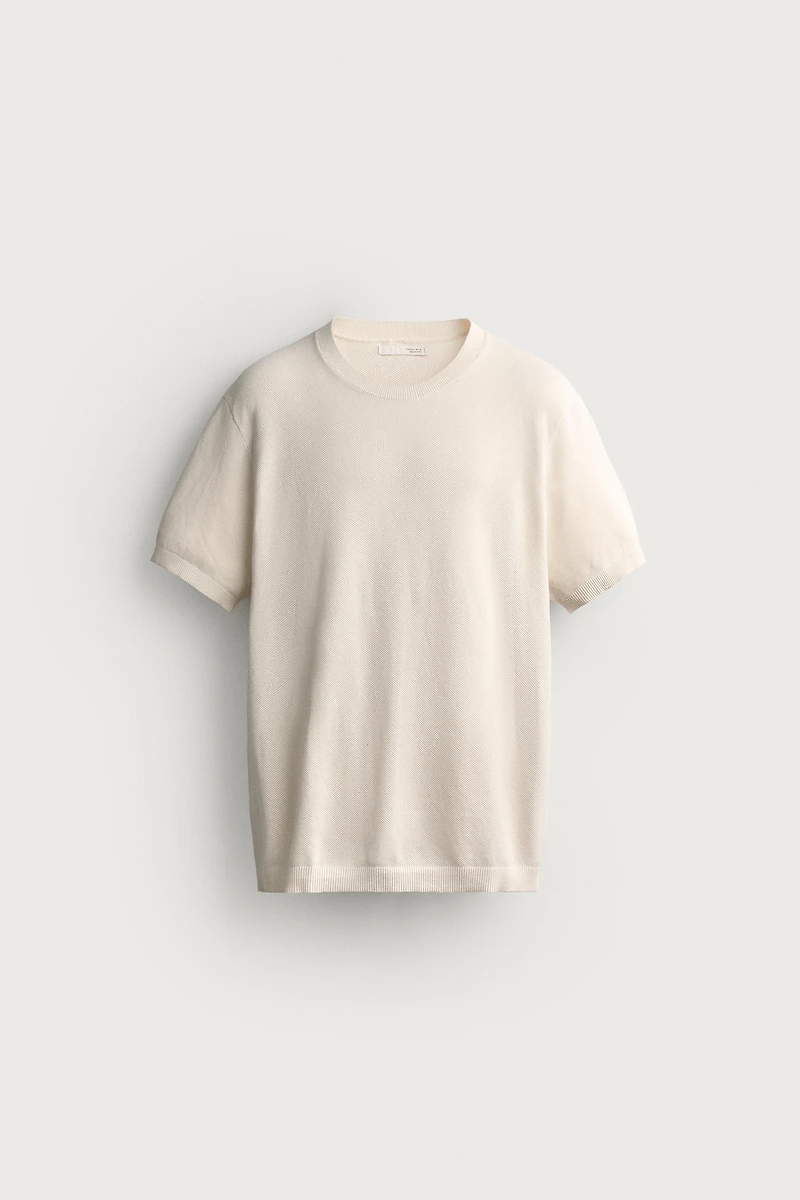 T-SHIRT EN MAILLE COUPE DÉCONTRACTÉE