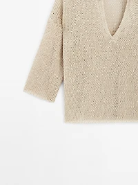 Polo sweater with open collar - STUDIO