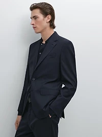 Houndstooth suit blazer