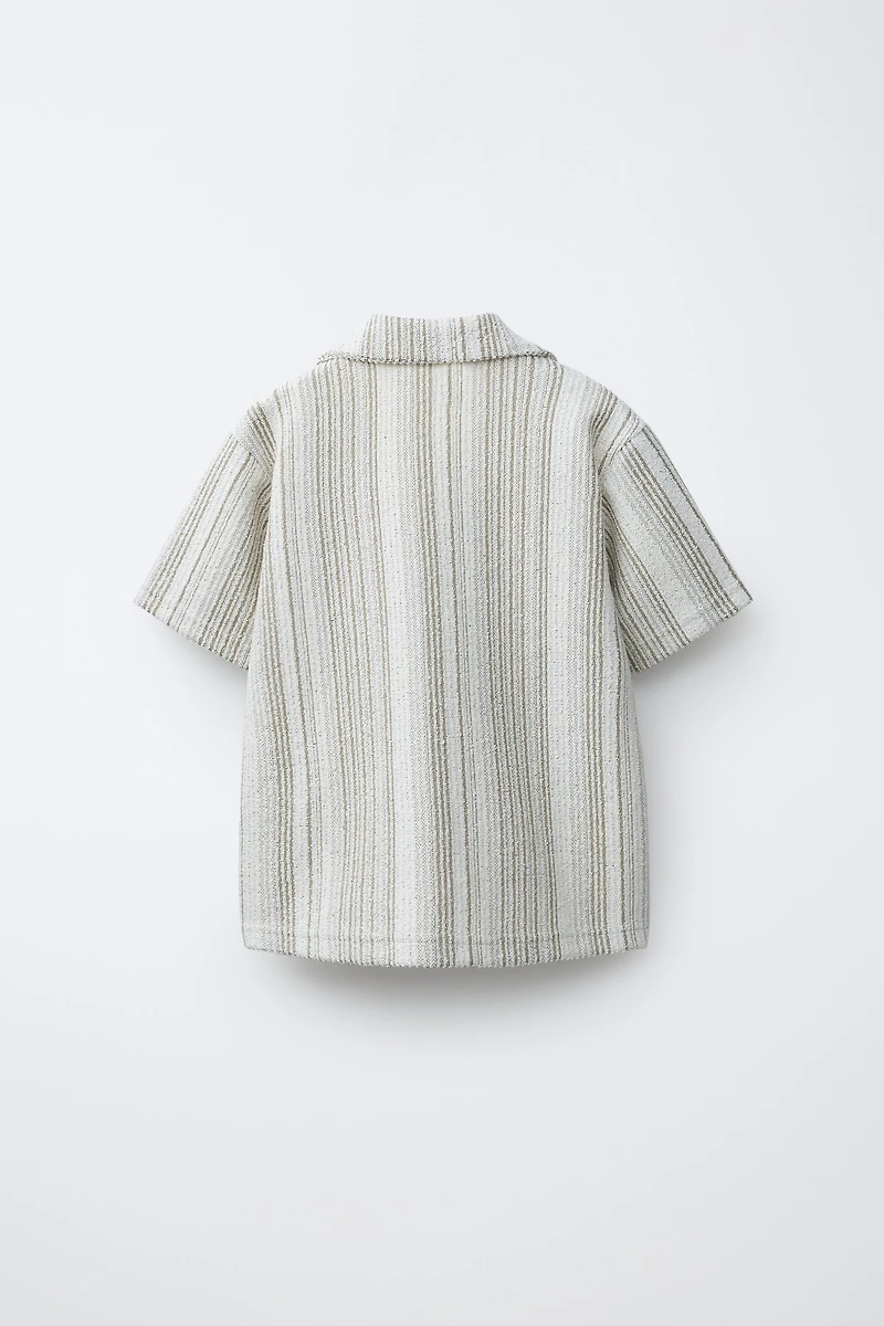 STRIPED KNIT SHIRT