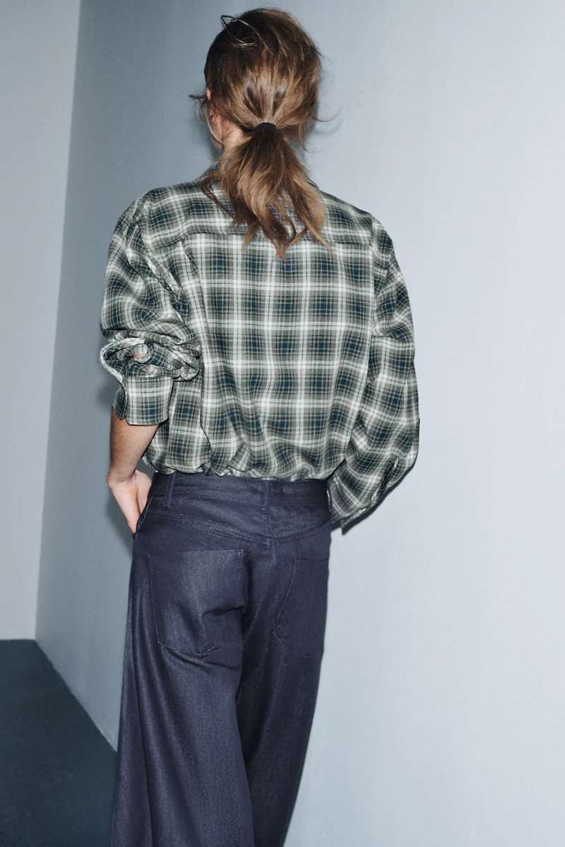 OVERSIZED PLAID ZW COLLECTION SHIRT