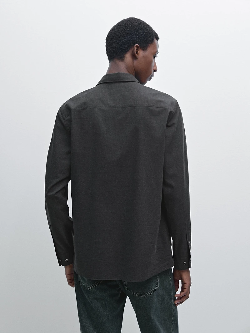 Chemise regular à micro-carreaux
