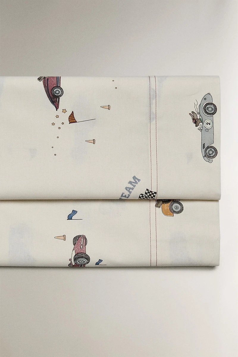 DRAP DE DESSUS ENFANT CHIEN COURSE