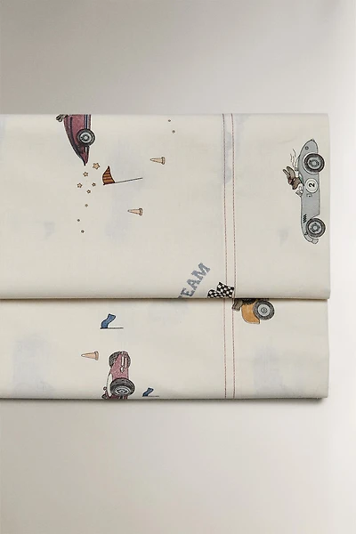 DRAP DE DESSUS ENFANT CHIEN COURSE