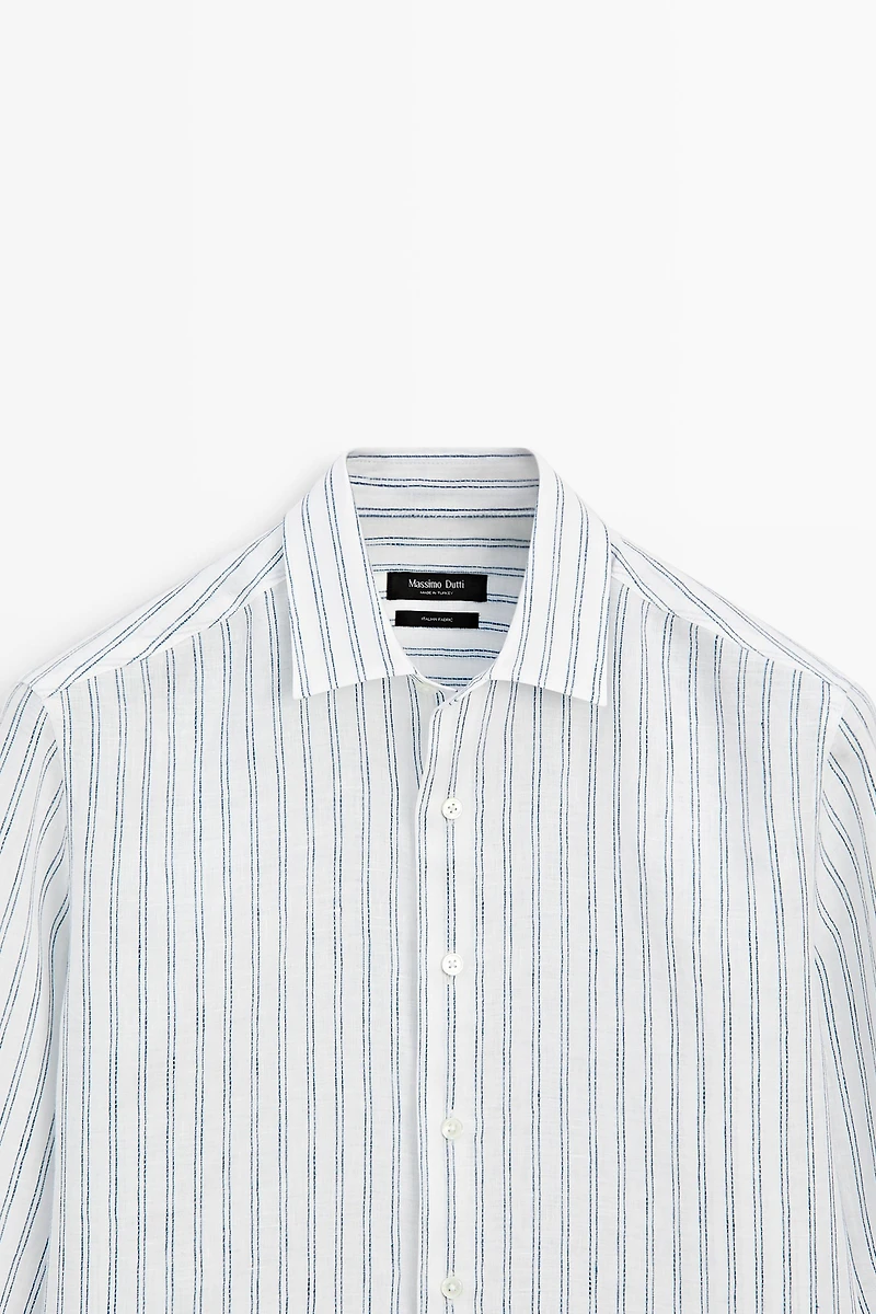 100% linen regular fit shirt