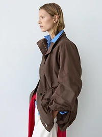 Parka volume avec détail col