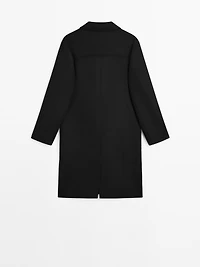 Long wool blend coat