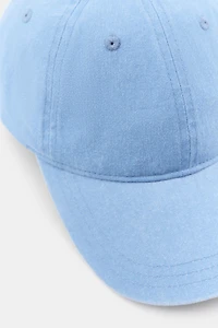 EMBROIDERED TEXT TWILL CAP