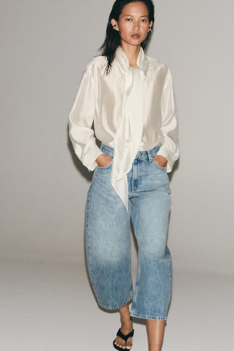 ZW COLLECTION MID-RISE BALLOON JEANS