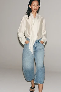 ZW COLLECTION MID-RISE BALLOON JEANS