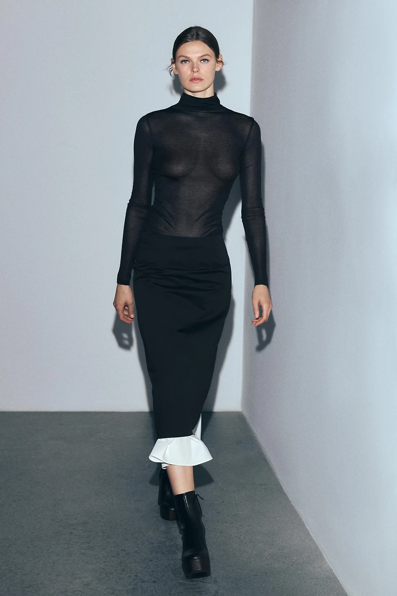 ZW COLLECTION COMBINATION SKIRT