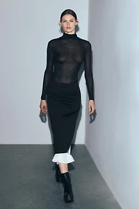 ZW COLLECTION COMBINATION SKIRT