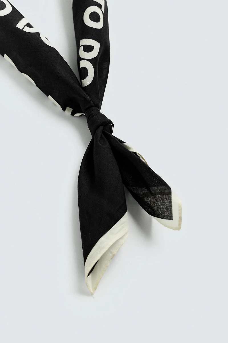TEXT PRINT BANDANA