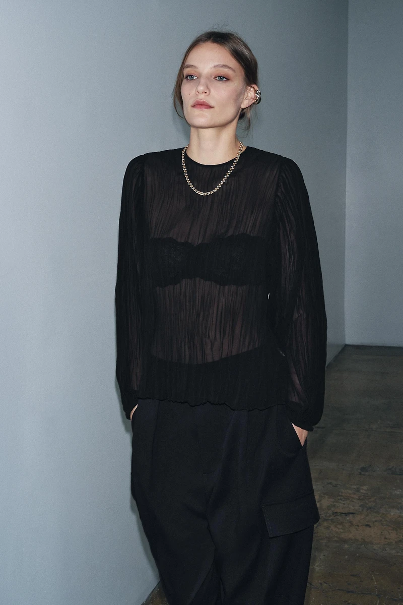 BLOUSE PLISSÉE ZW COLLECTION