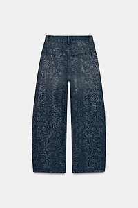 TRF BAGGY RHINESTONE JEANS