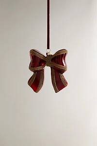 SHINY BOW CHRISTMAS TREE ORNAMENT