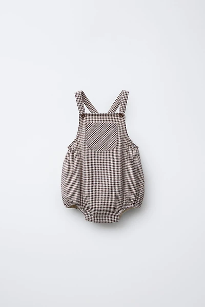 PLAID ROMPER