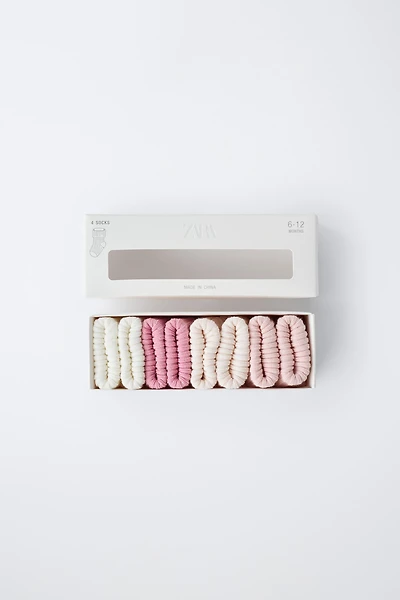FOUR-PACK OF SOCKS VARIOUS COLORS