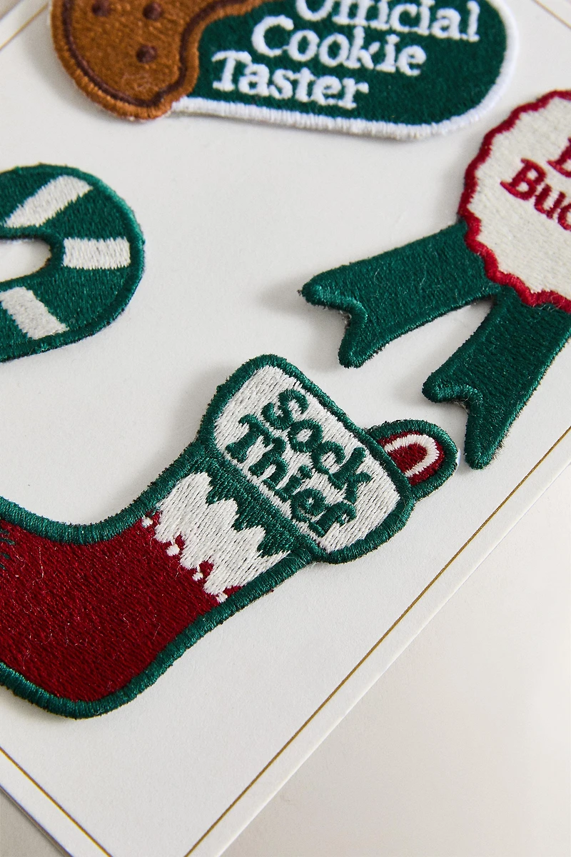 THERMO-ADHESIVE CHRISTMAS PATCHES (PACK OF 4)