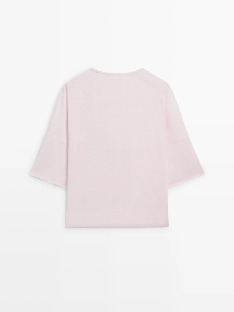 Linen blend T-shirt