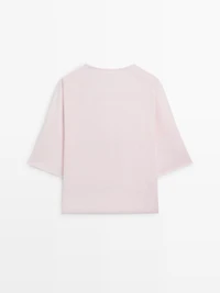 Linen blend T-shirt