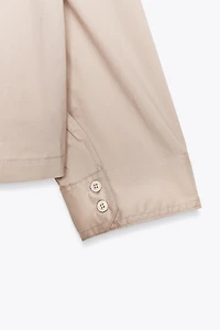 POPLIN BUTTON SHIRT