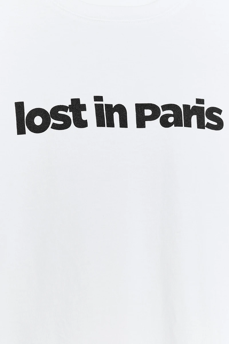 TEXT PRINT T-SHIRT