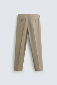 TEXTURED SUIT PANTS