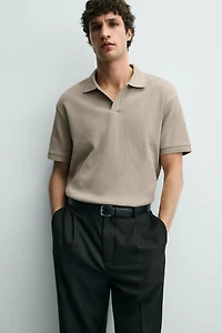 VERTICAL TEXTURED POLO