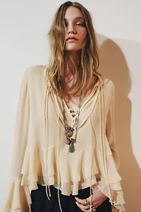 ZW COLLECTION RUFFLED SHIRT