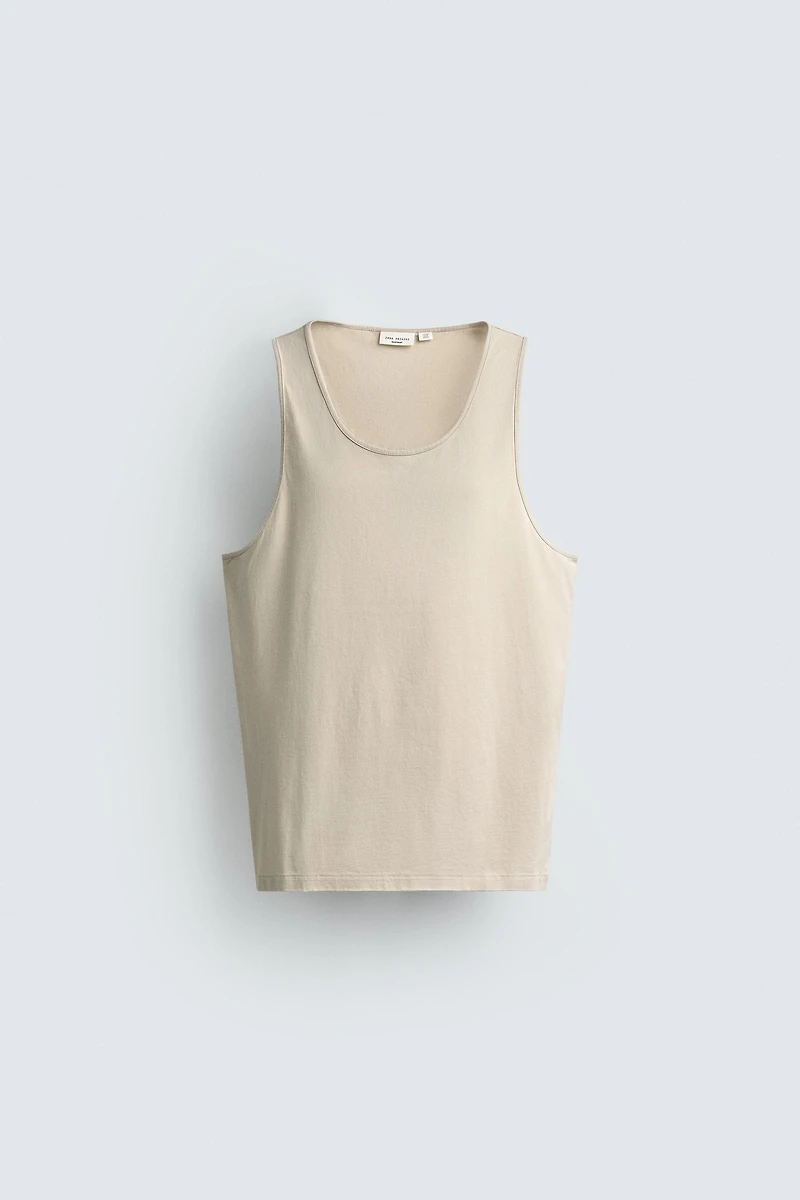 MEDIUM WEIGHT REGULAR FIT TANK TOP