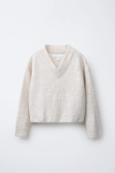 SEQUIN KNIT SWEATER