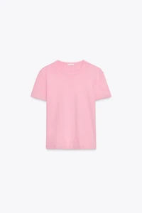BACK SEAMED T-SHIRT
