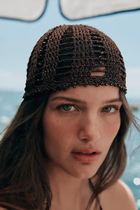 BEADED CROCHET SKULLCAP
